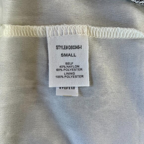 NWOT Peach Love California Lace Maxi Dress w Sheer Skirt in White & Black Size S - Picture 8 of 12